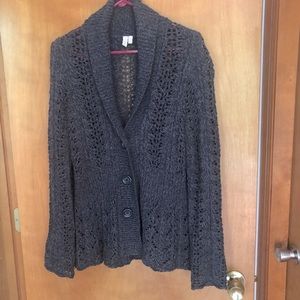 Crochet knit sweater